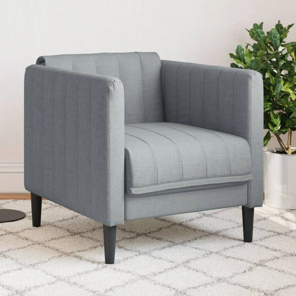 Sofa Krėslas, šviesiai pilkos spalvos, audinys