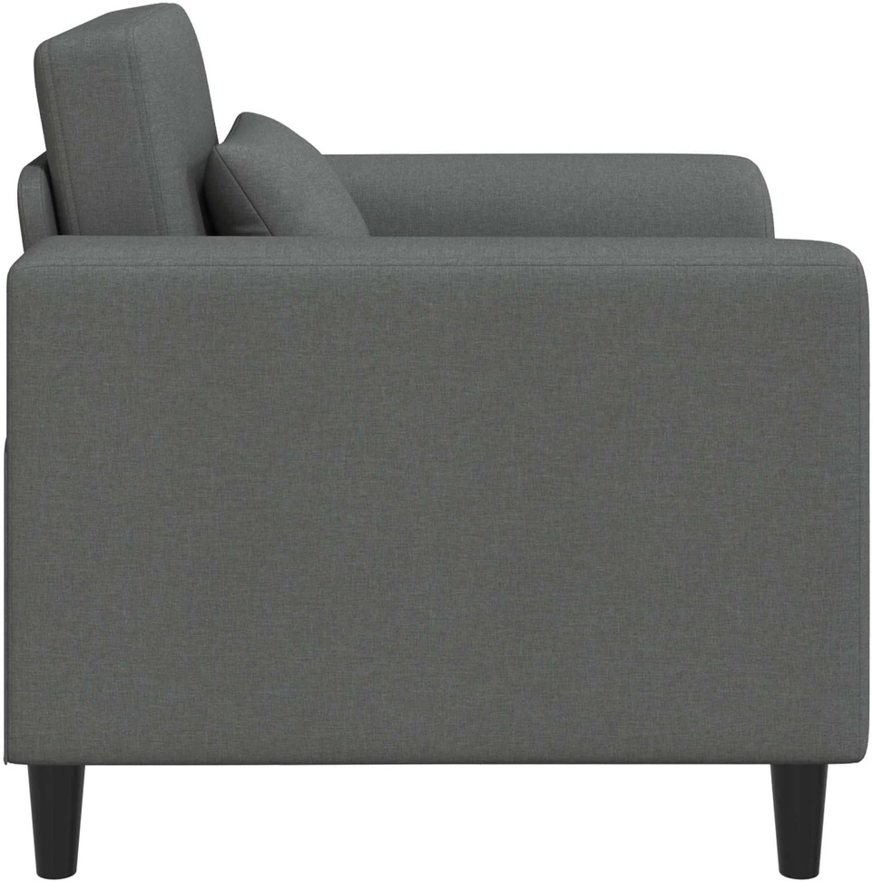 Fotelis Krėslas Tamsiai pilka Audinys