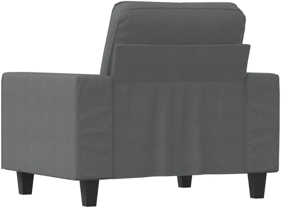 Sofa Krėslas, tamsiai pilkos spalvos, 60cm, audinys