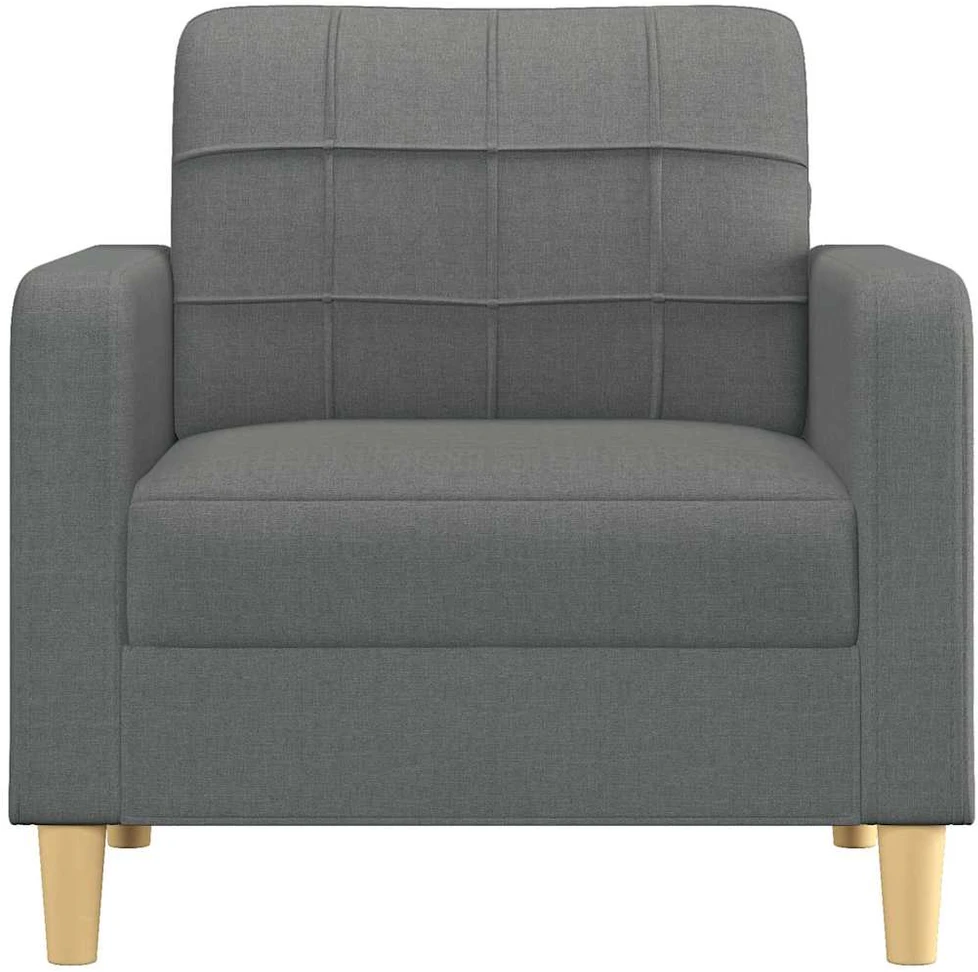 Sofa Krėslas, tamsiai pilkos spalvos, 60cm, audinys
