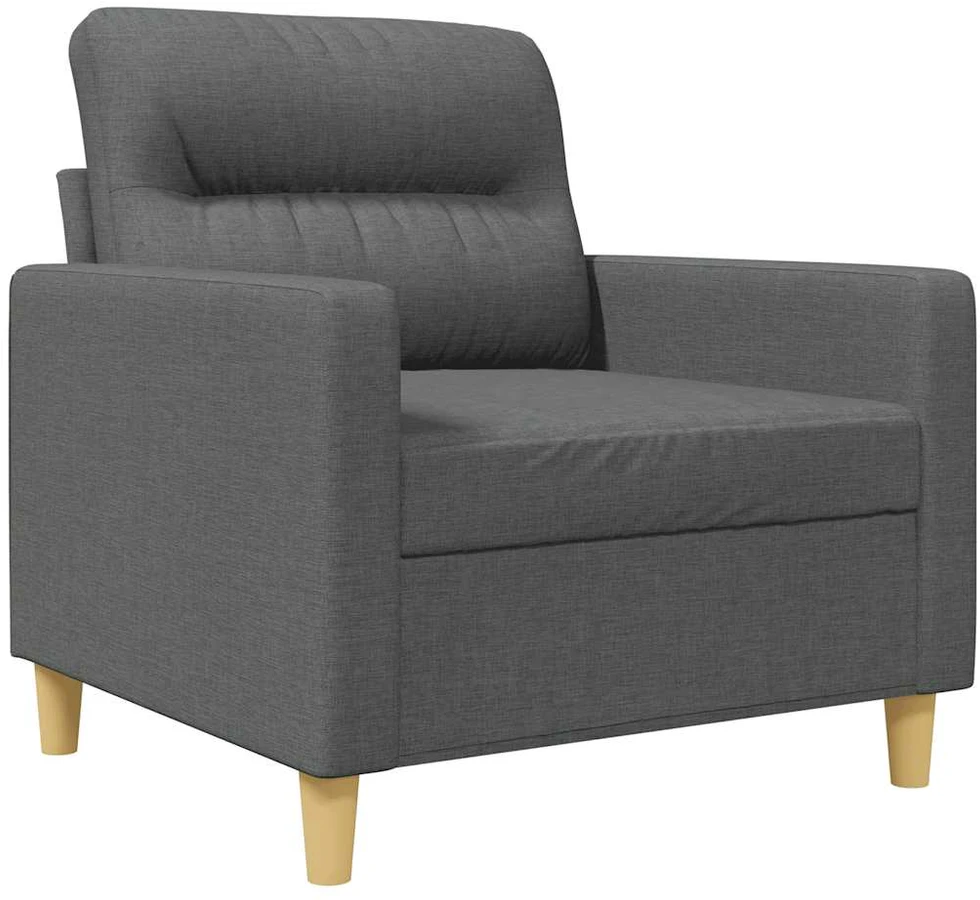 Sofa Krėslas, tamsiai pilkos spalvos, 60cm, audinys