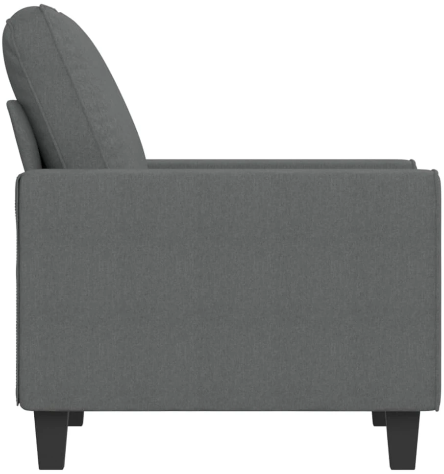 Sofa Krėslas, tamsiai pilkos spalvos, 60cm, audinys