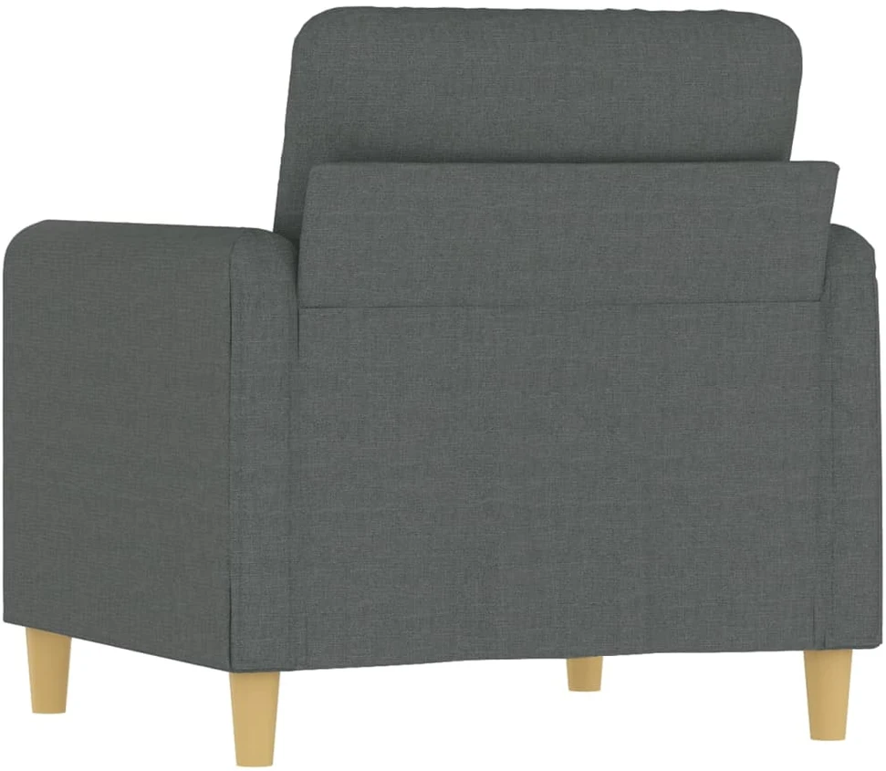 Sofa Krėslas, tamsiai pilkos spalvos, 60cm, audinys