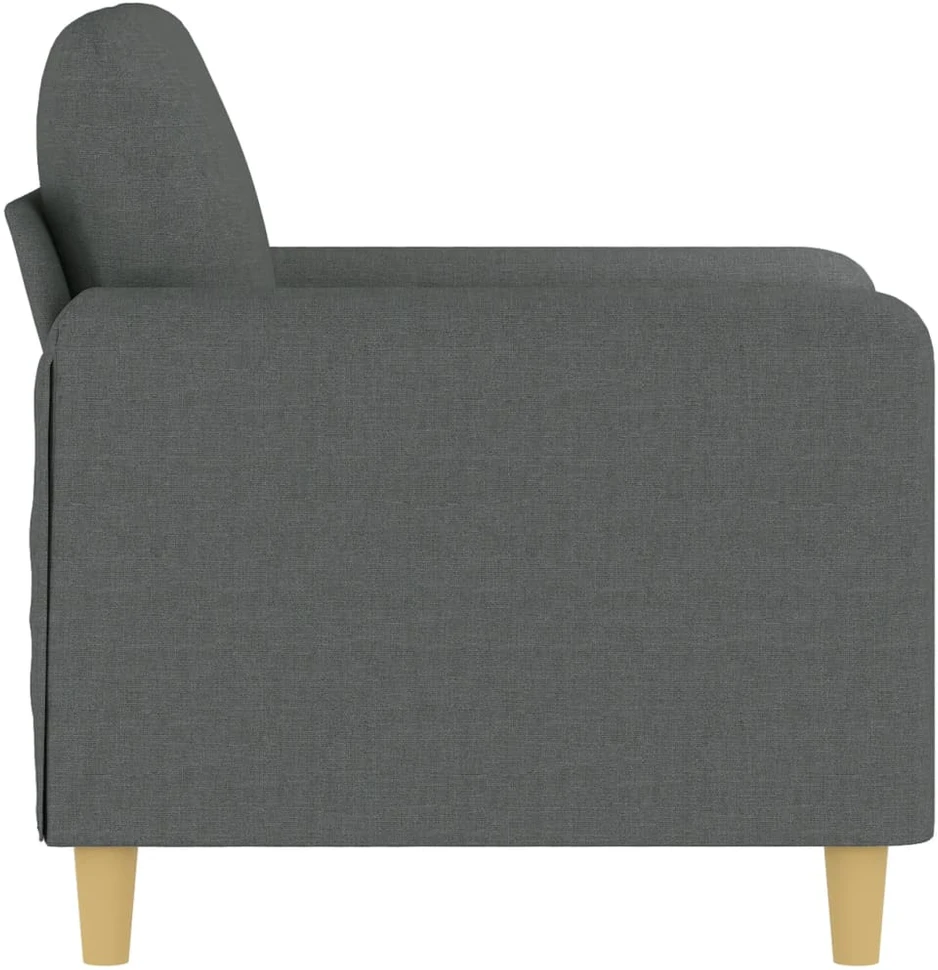 Sofa Krėslas, tamsiai pilkos spalvos, 60cm, audinys