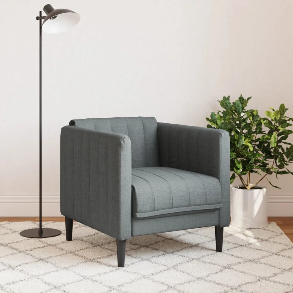 Sofa Krėslas, tamsiai pilkos spalvos, audinys