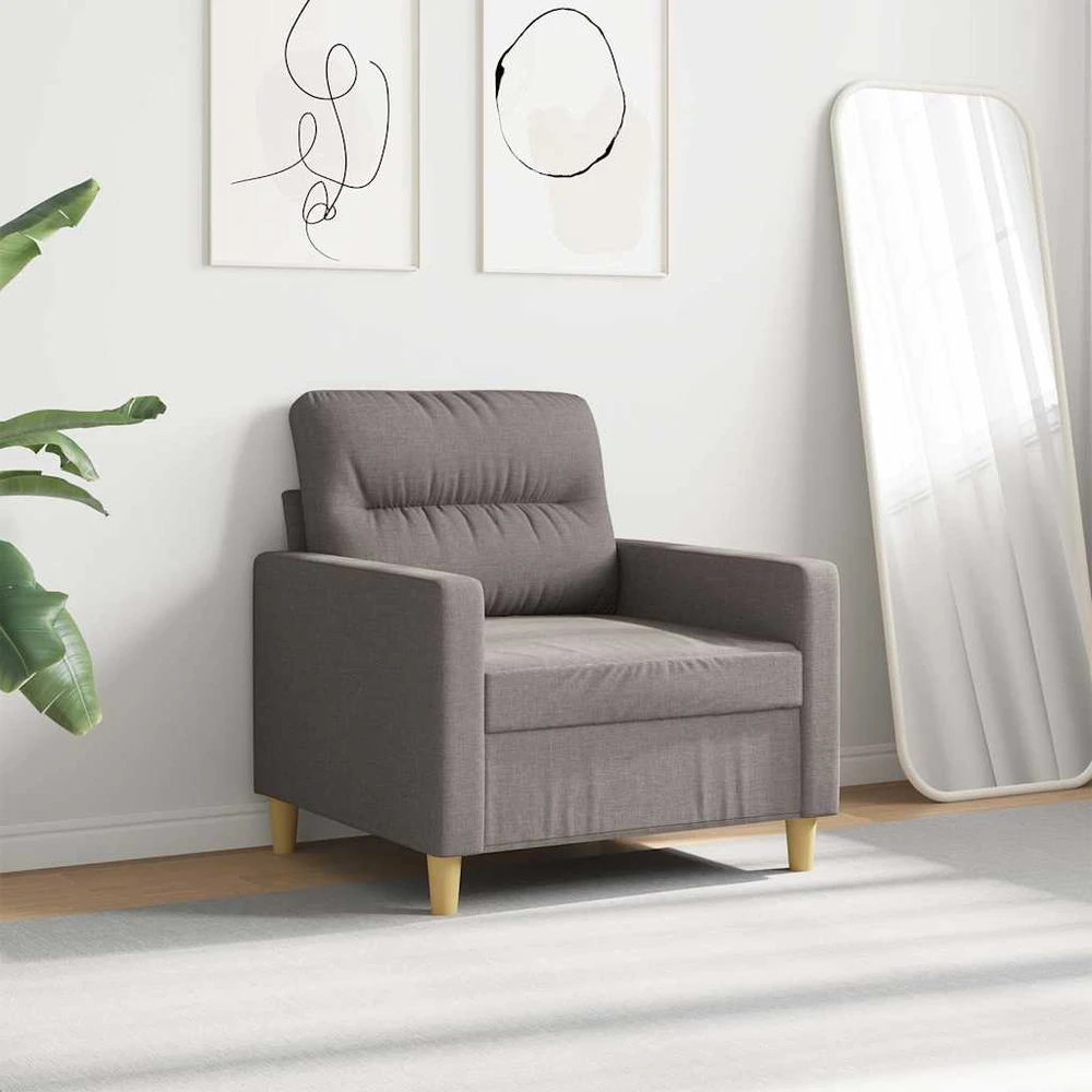 Fotelis Krėslas, taupe spalvos, 60cm, audinys