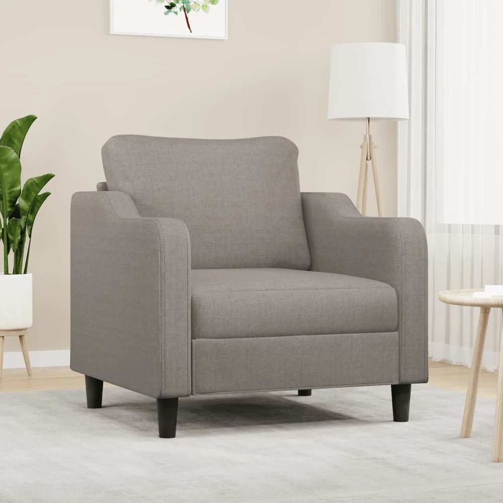 Fotelis Krėslas, taupe spalvos, 60cm, audinys