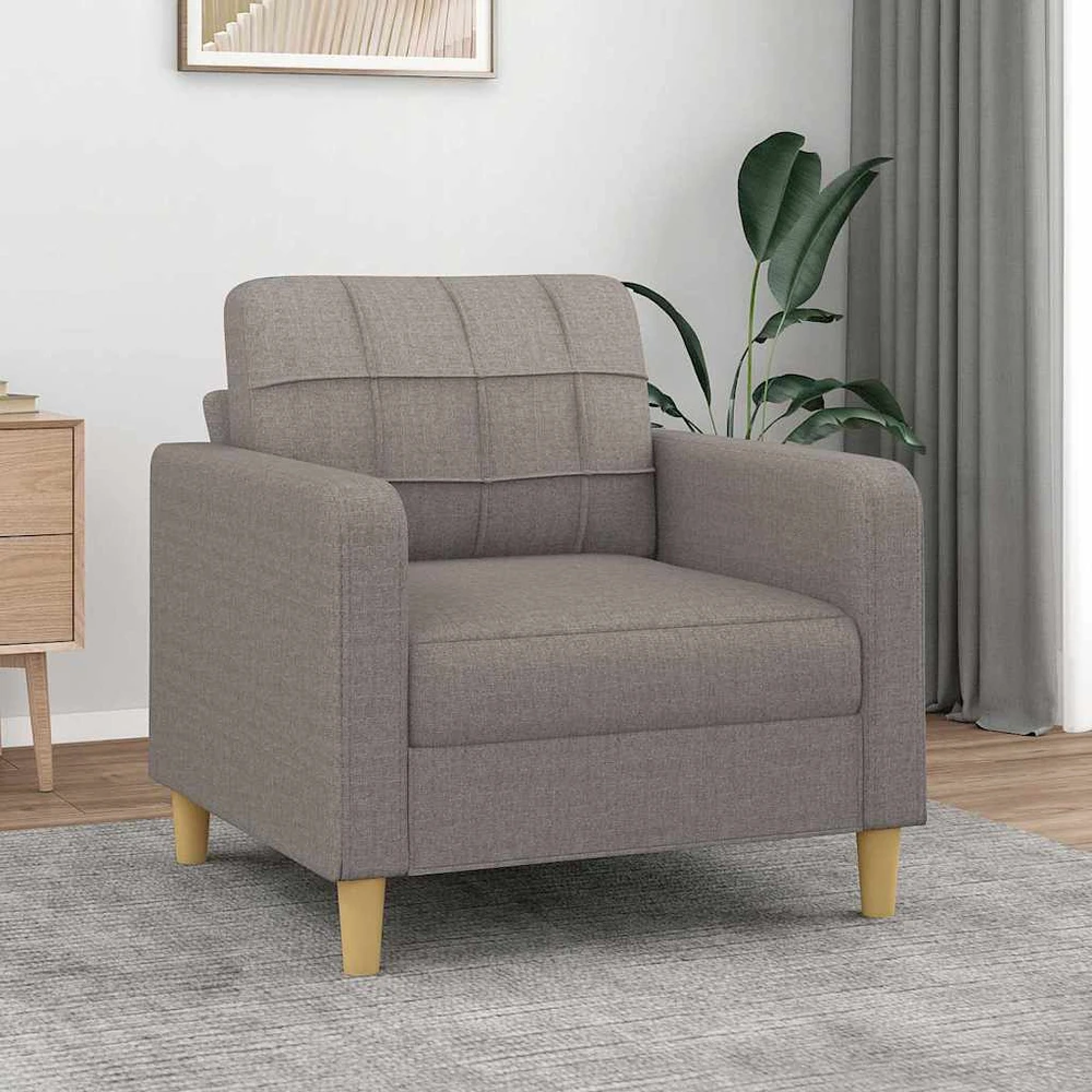 Fotelis Krėslas, taupe spalvos, 60cm, audinys