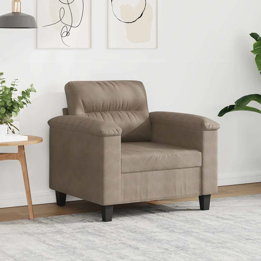 Sofa Krėslas, taupe spalvos, 60cm, mikropluošto audinys