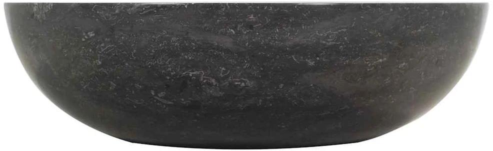 Kriauklė, juoda, 40x12cm, marmuras