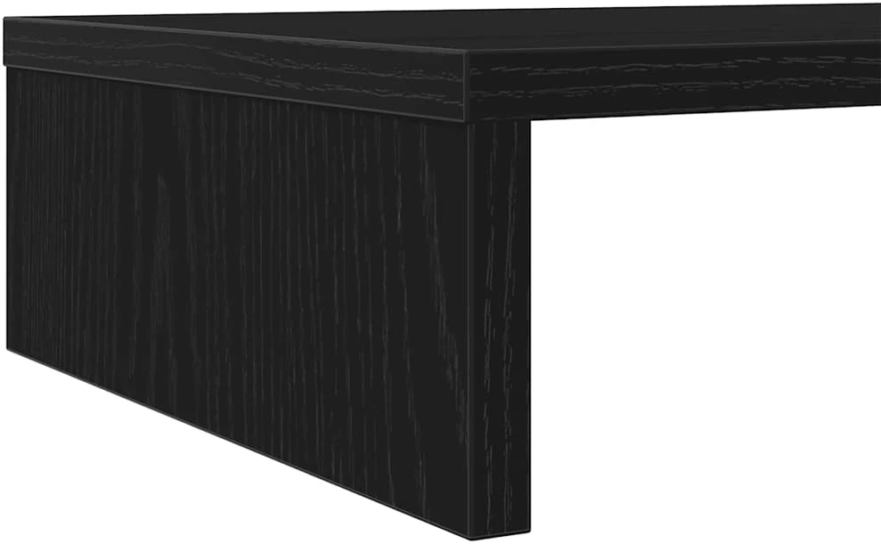 Laikiklis Monitoriaus stovas, juodo ąžuolo spalvos, 100x27x10 cm, inžinerinė mediena