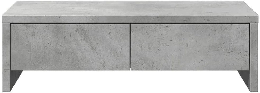 Laikiklis Monitoriaus stovas su stalčiais, betono, 50x27x15cm, mediena