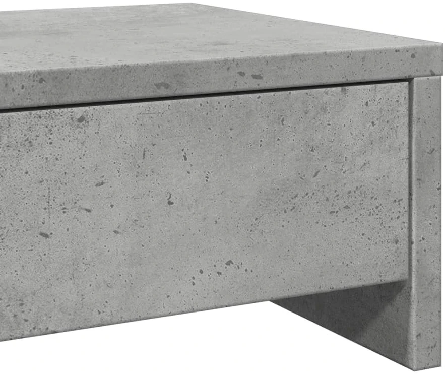 Laikiklis Monitoriaus stovas su stalčiais, betono, 50x27x15cm, mediena
