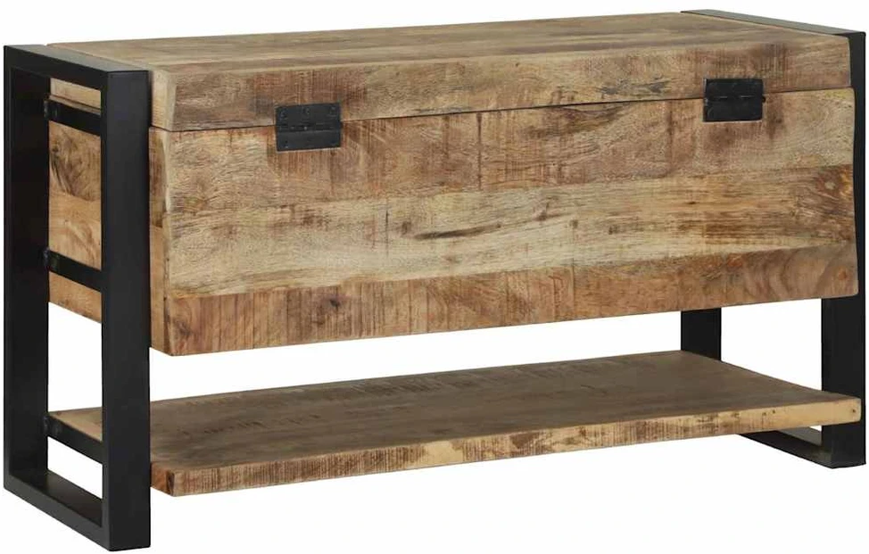 Saugojimo dėžė Ruda 80 x 35 x 45 cm Mango medienos masyvas