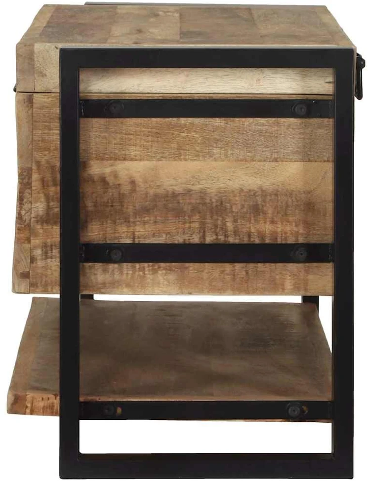 Saugojimo dėžė Ruda 80 x 35 x 45 cm Mango medienos masyvas