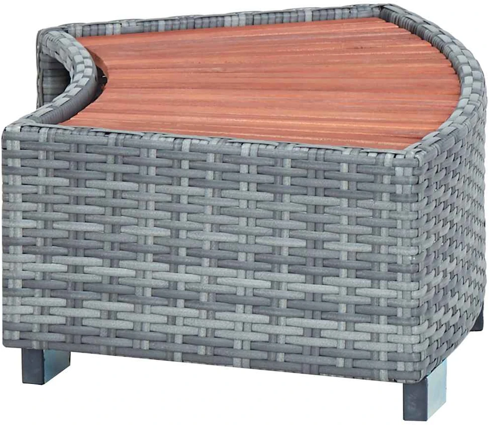 Laiptelis Spa baseinui, 92x45x25cm, poliratanas