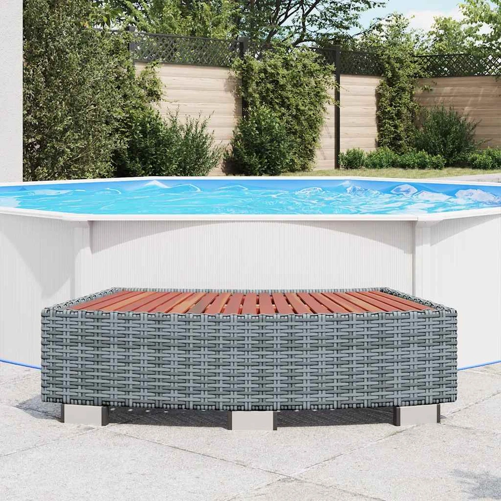 Laiptelis Spa baseinui, 92x45x25cm, poliratanas