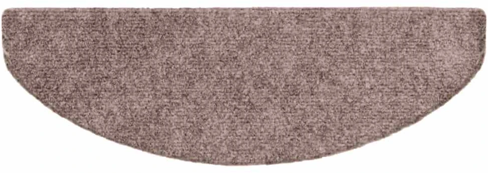 Laiptų kilimėliai, lipnūs, 30 vnt., 65x21x4 cm, šviesiai rudos spalvos, pusapvaliai, dideli