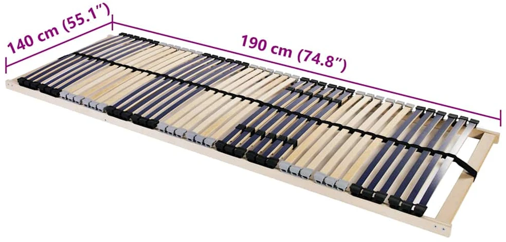 Lamelinis lovos pagrindas Ruda 140 x 190 cm Kietas bukas medis