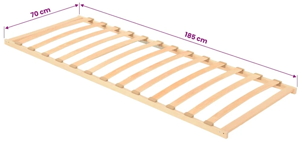 Lova Lamelinis lovos pagrindas Ruda 70 x 190 cm Kietas bukas medis