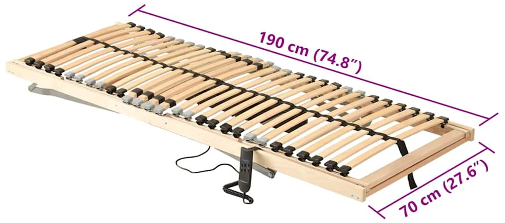 Lova Lamelinis lovos pagrindas Ruda 70 x 190 cm Kietas bukas medis