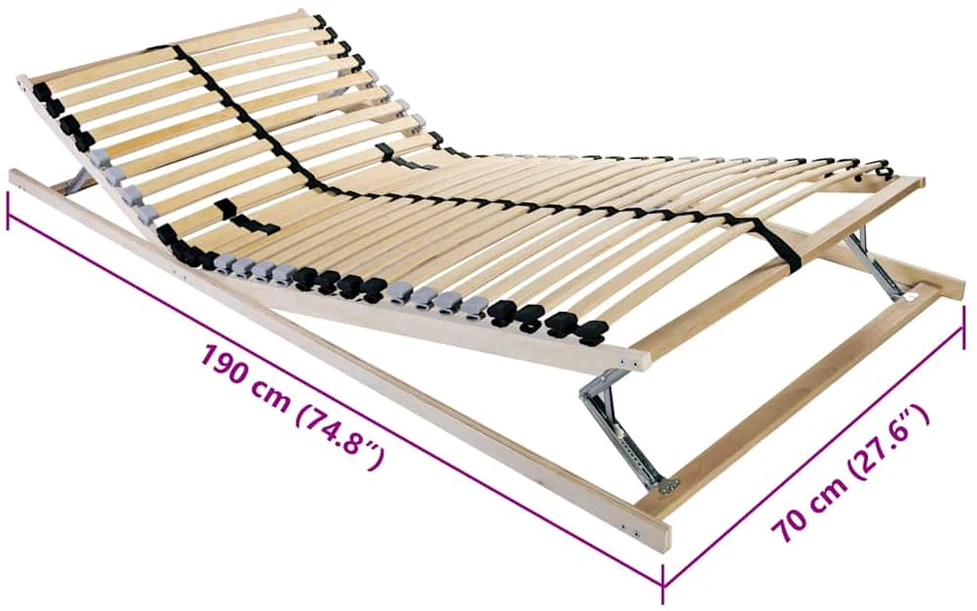Lova Lamelinis lovos pagrindas Ruda 70 x 190 cm Kietas bukas medis