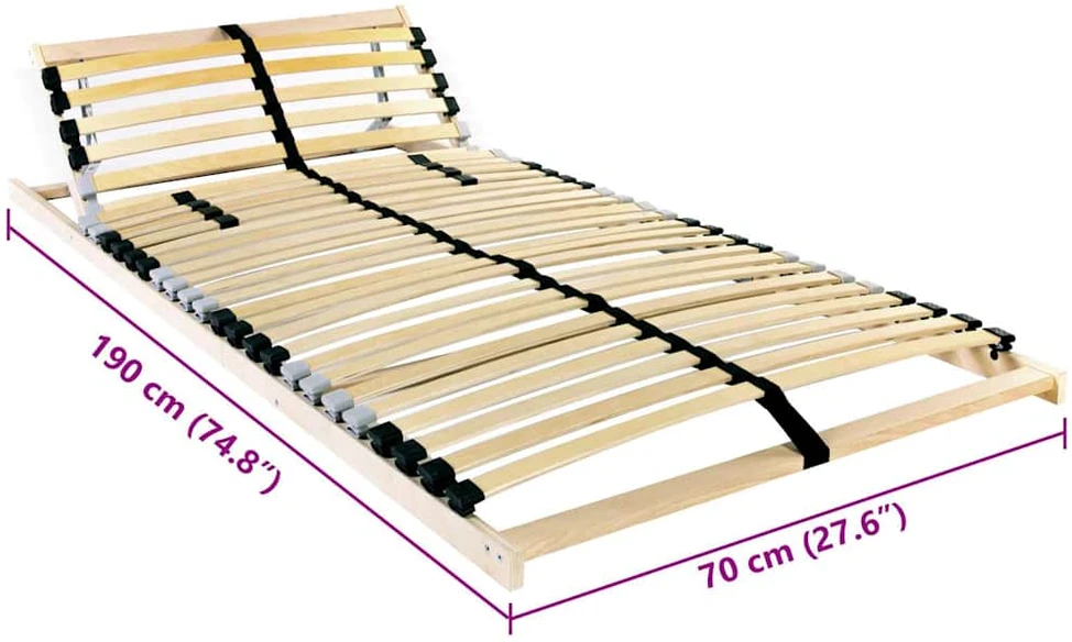 Lova Lamelinis lovos pagrindas Ruda 70 x 190 cm Kietas bukas medis