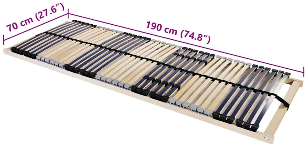 Lova Lamelinis lovos pagrindas Ruda 70 x 190 cm Kietas bukas medis