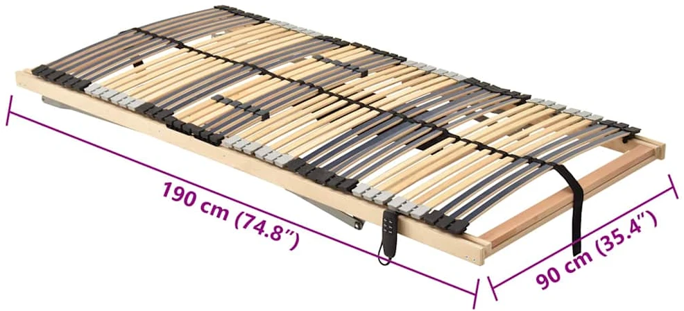 Lova Lamelinis lovos pagrindas Ruda 90 x 190 cm Kietas bukas medis