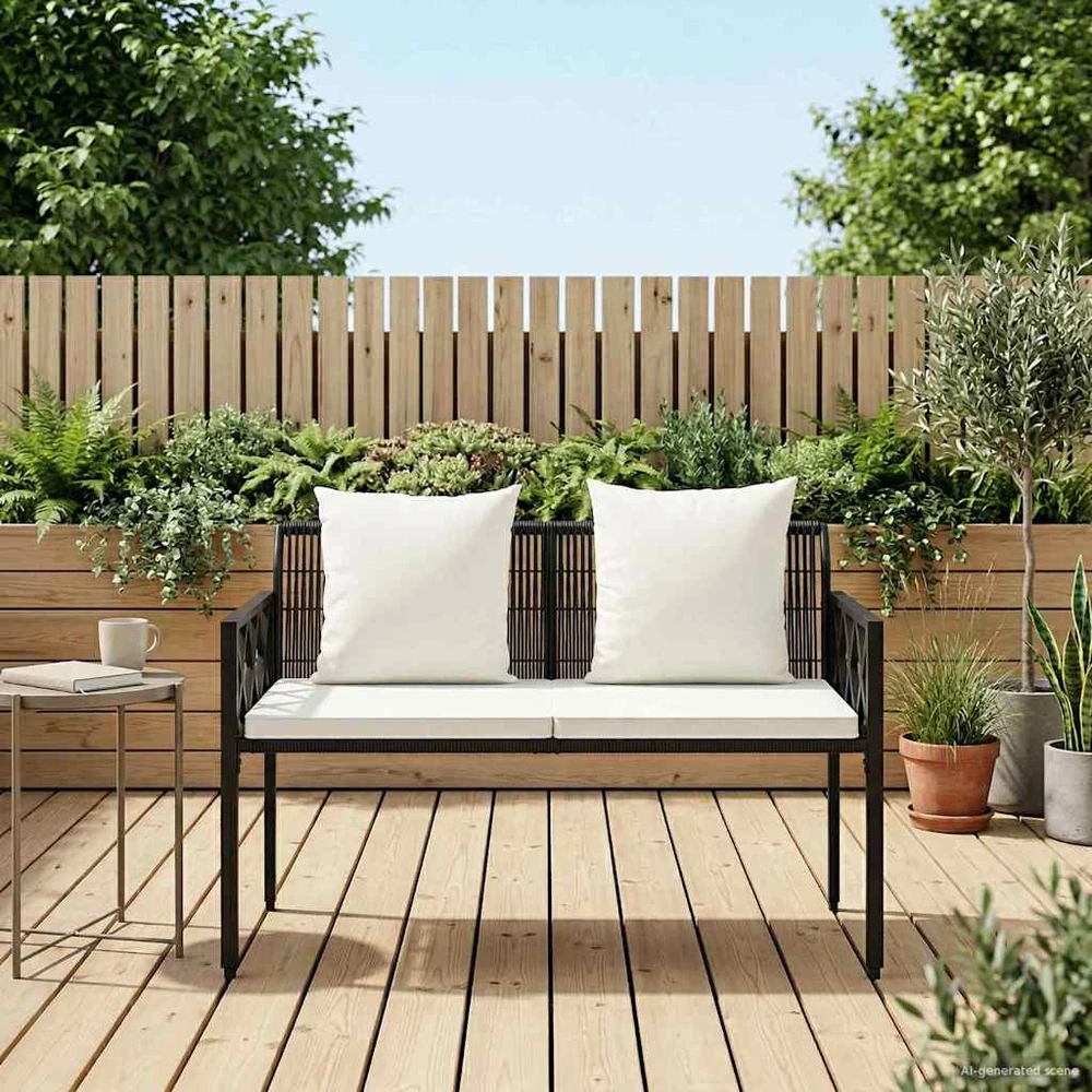 Lauko baldų komplektas Lauko suoleliai 2 -Seater 116 x 56 x 75 cm poliratanas