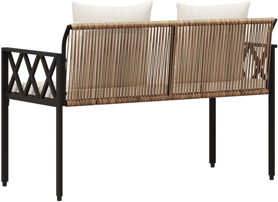 Lauko baldų komplektas Lauko suoleliai 2 -Seater 116 x 56 x 75 cm poliratanas