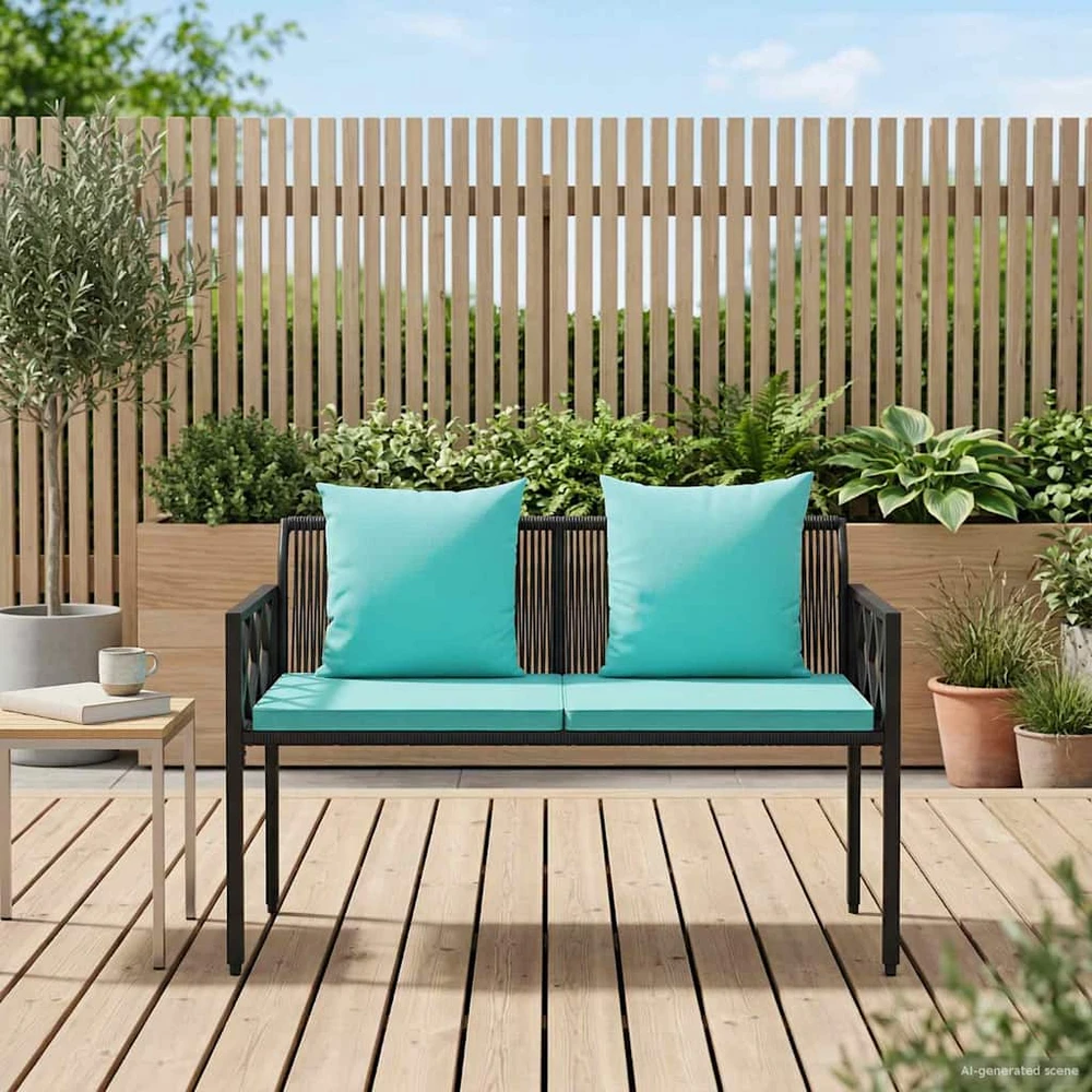 Lauko baldų komplektas Lauko suoleliai 2 -Seater 116 x 56 x 75 cm poliratanas