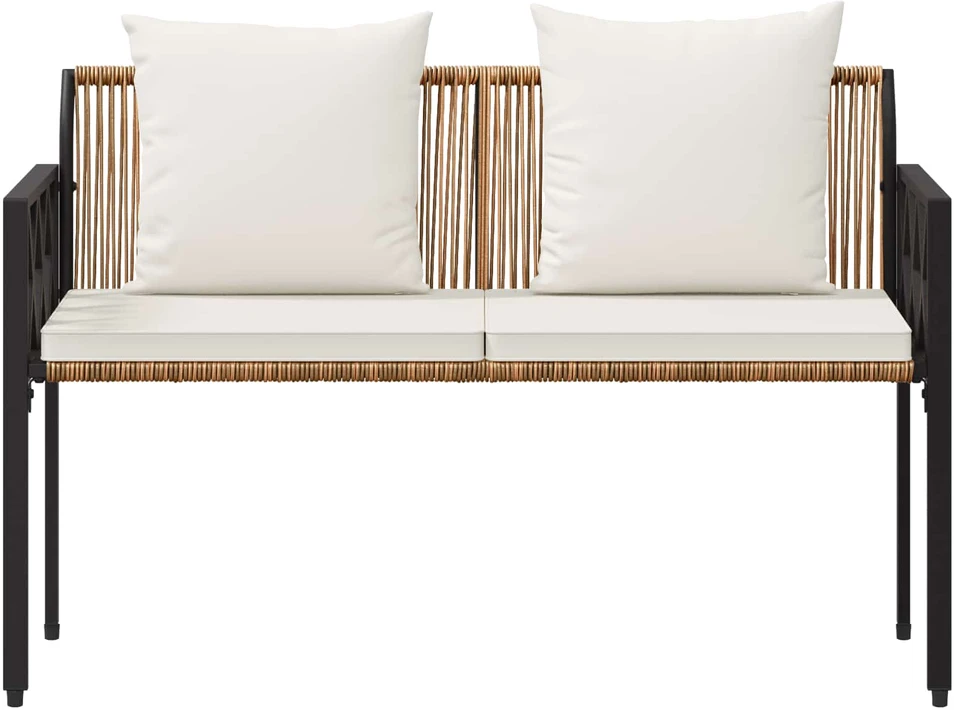 Lauko baldų komplektas Lauko suoleliai 2 -Seater 116 x 56 x 75 cm poliratanas