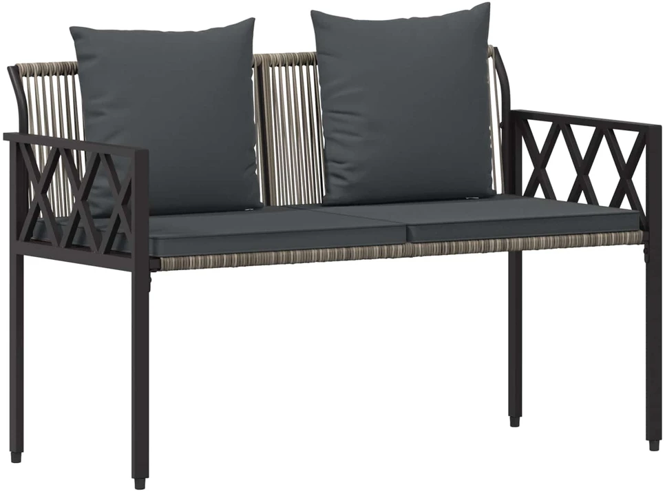 Lauko baldų komplektas Lauko suoleliai 2 -Seater 116 x 56 x 75 cm poliratanas