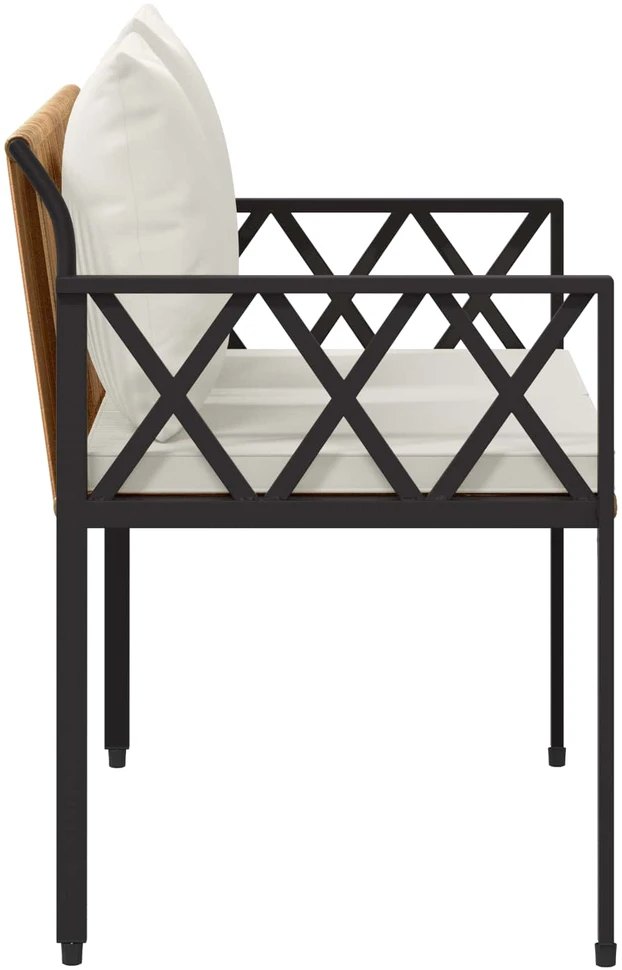 Lauko baldų komplektas Lauko suoleliai 2 -Seater 116 x 56 x 75 cm poliratanas