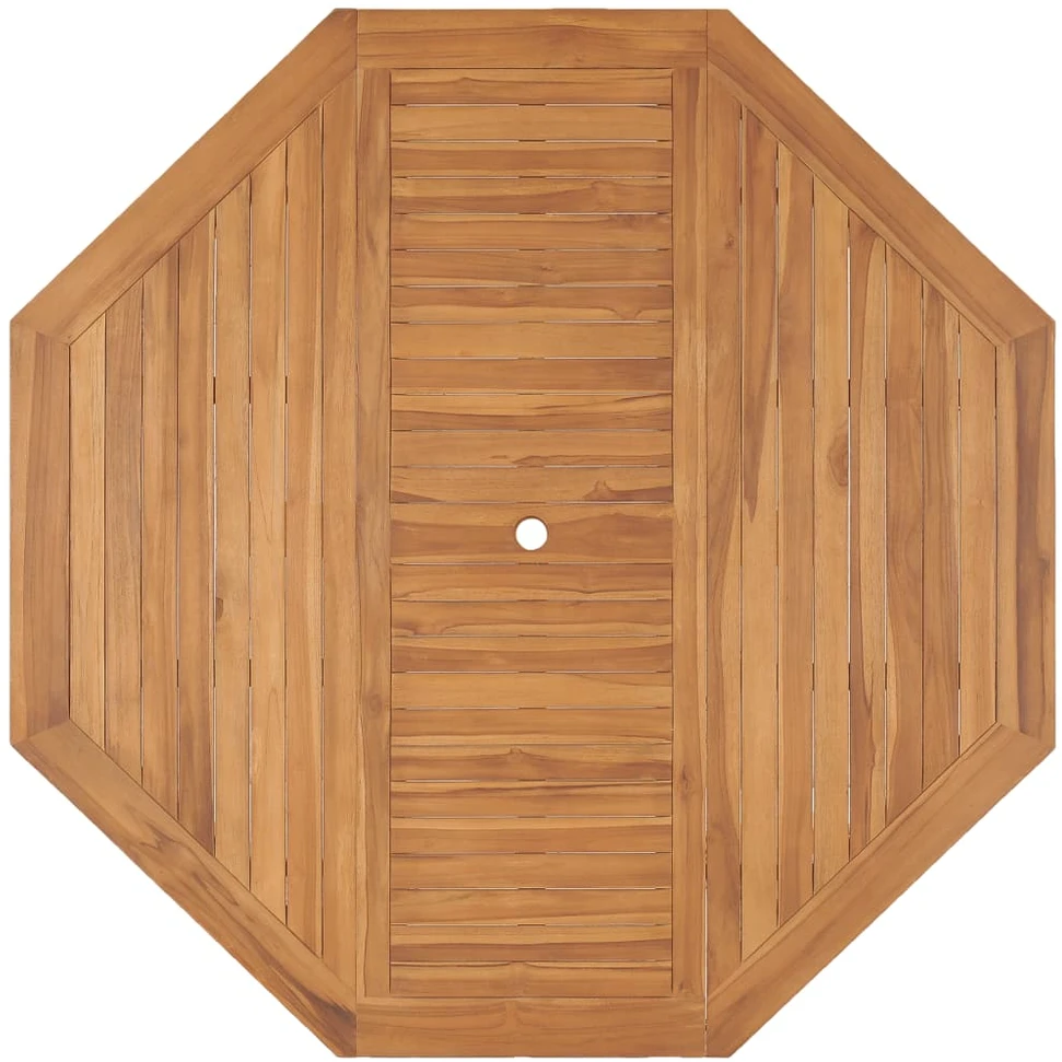 Lauko baldų komplektas Sodo stalas, 150x150x75cm, tikmedžio medienos masyvas
