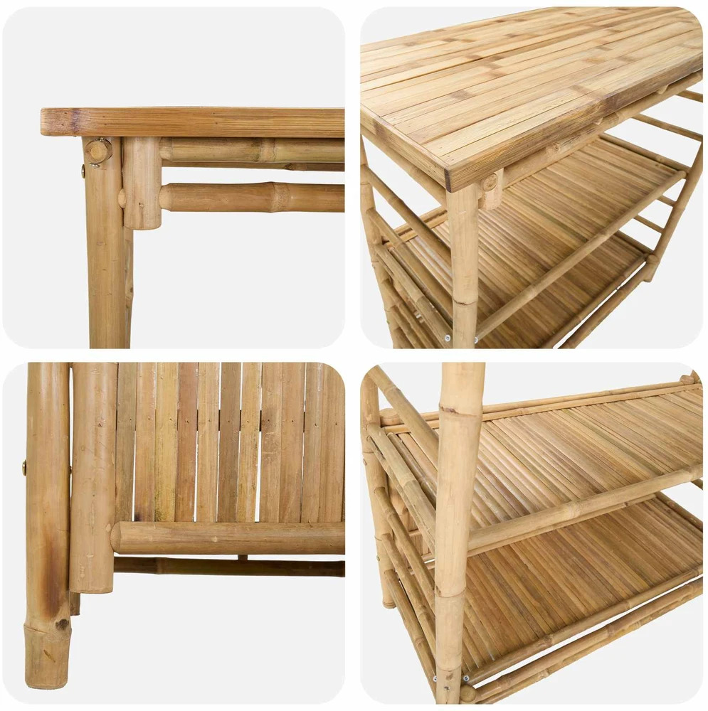 Lauko baro stalas Natūrali 110 x 50 x 105 cm Bambukas