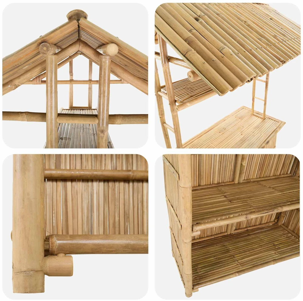 Lauko baro stalas Natūrali 115 x 95 x 214 cm Bambukas