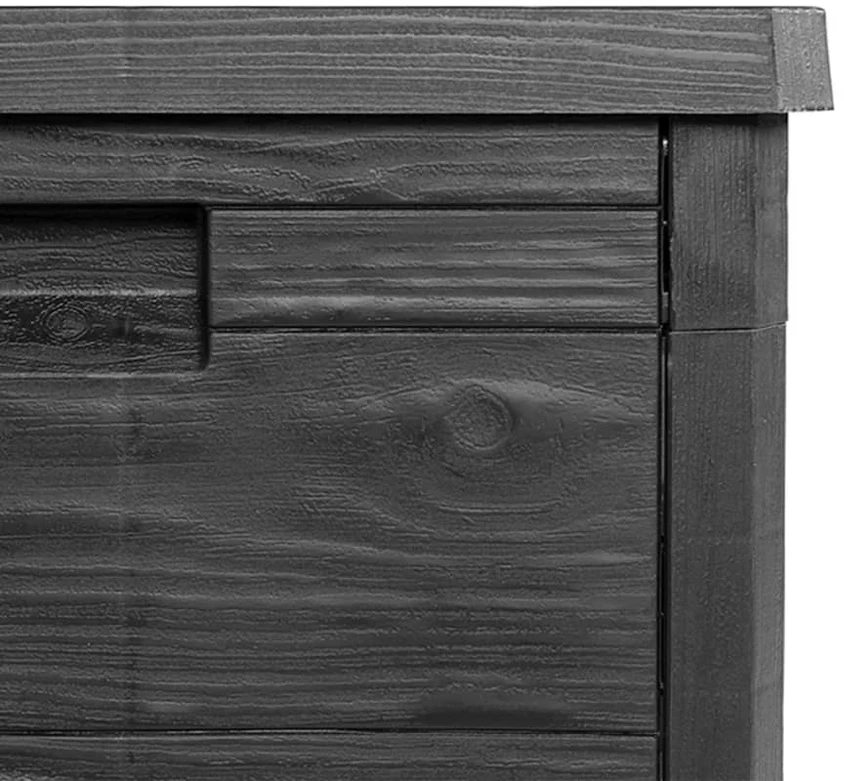 Lauko dėžė pagalvėlėms, antracito, 77,5x44,5x53cm, PP