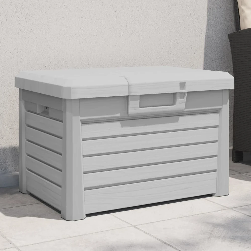 Lauko dėžė pagalvėlėms, pilka, 73x50,5x46,5cm, PP