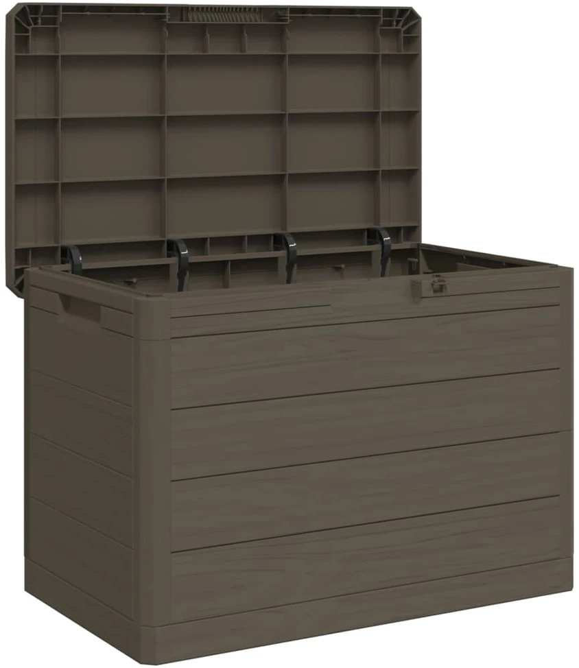 Lauko dėžė pagalvėlėms, ruda, 77,5x44,5x53cm, PP