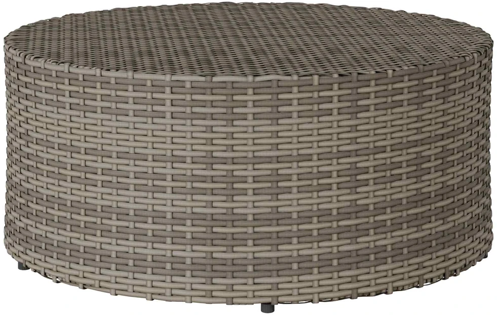 Lauko kavos stalas Pilka Ø 68 x 30 cm poliratanas