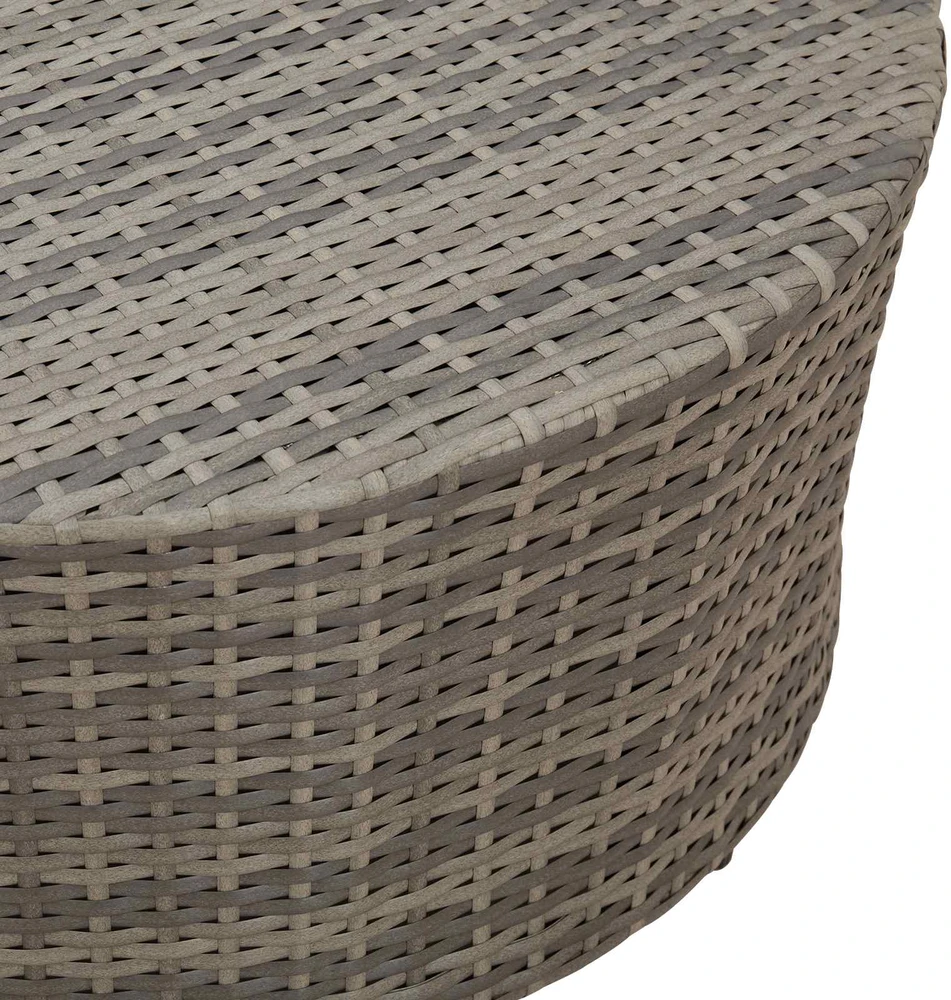 Lauko kavos stalas Pilka Ø 68 x 30 cm poliratanas