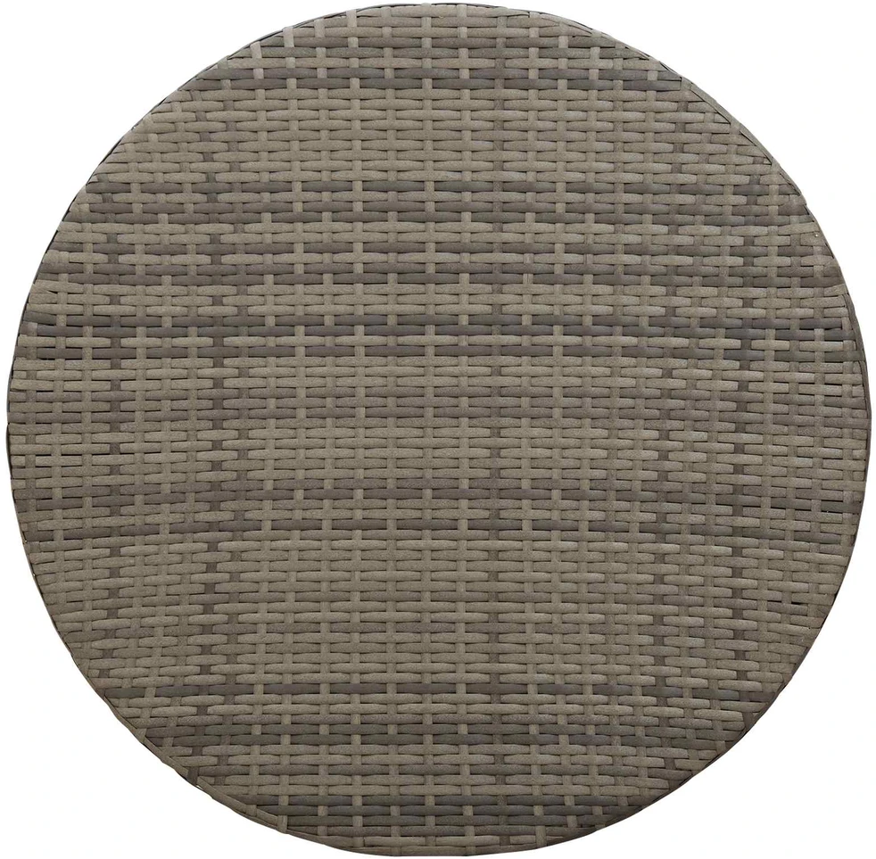 Lauko kavos stalas Pilka Ø 68 x 30 cm poliratanas