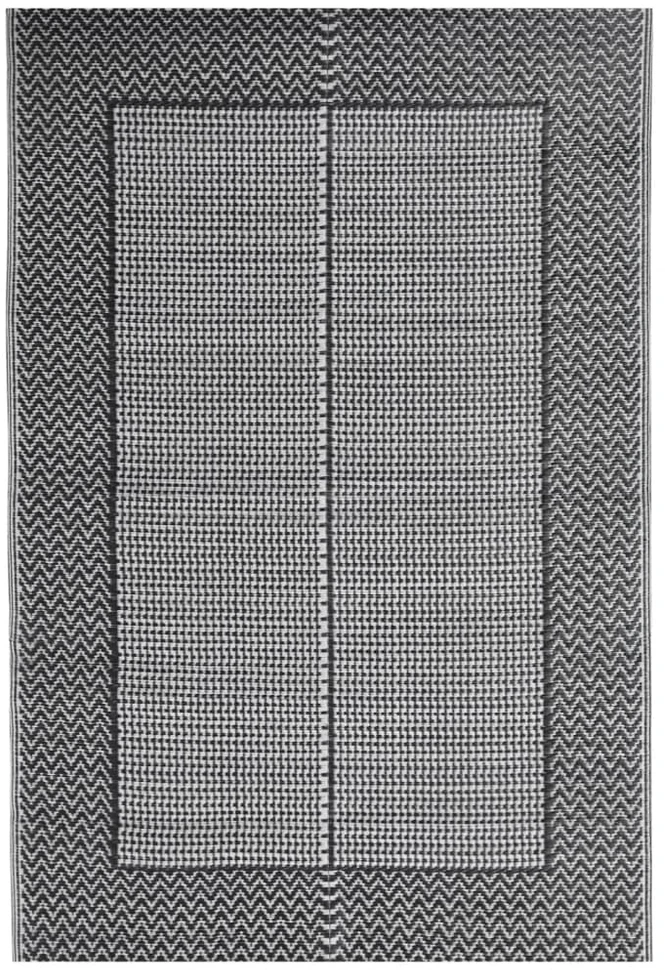 Lauko kilimas, juodos spalvos, 140x200cm, PP