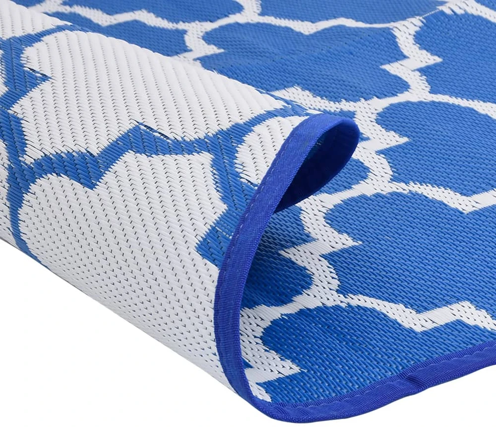Lauko kilimas, mėlynos spalvos, 160cm skersmens, PP