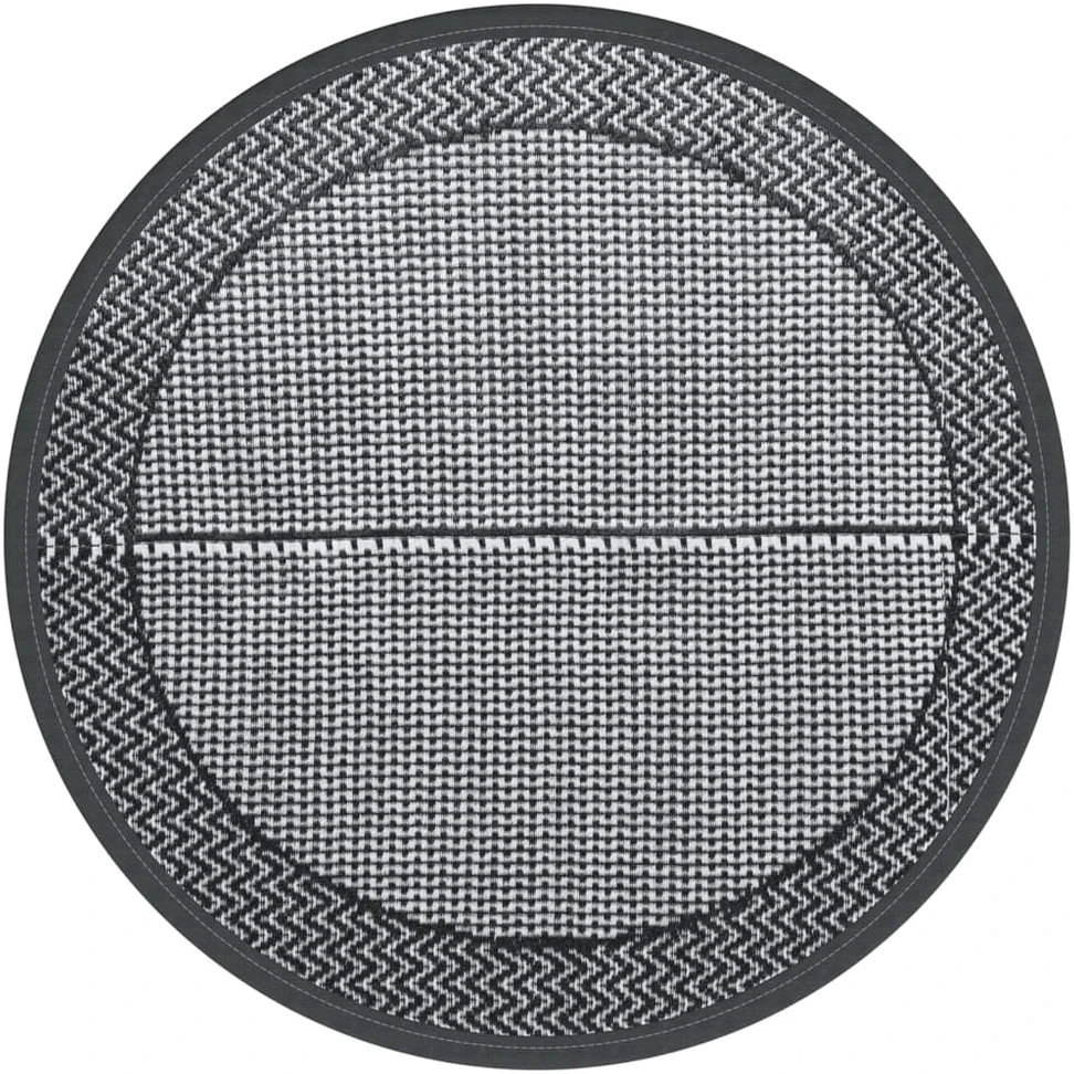Lauko kilimas, pilkos spalvos, 160cm skersmens, PP