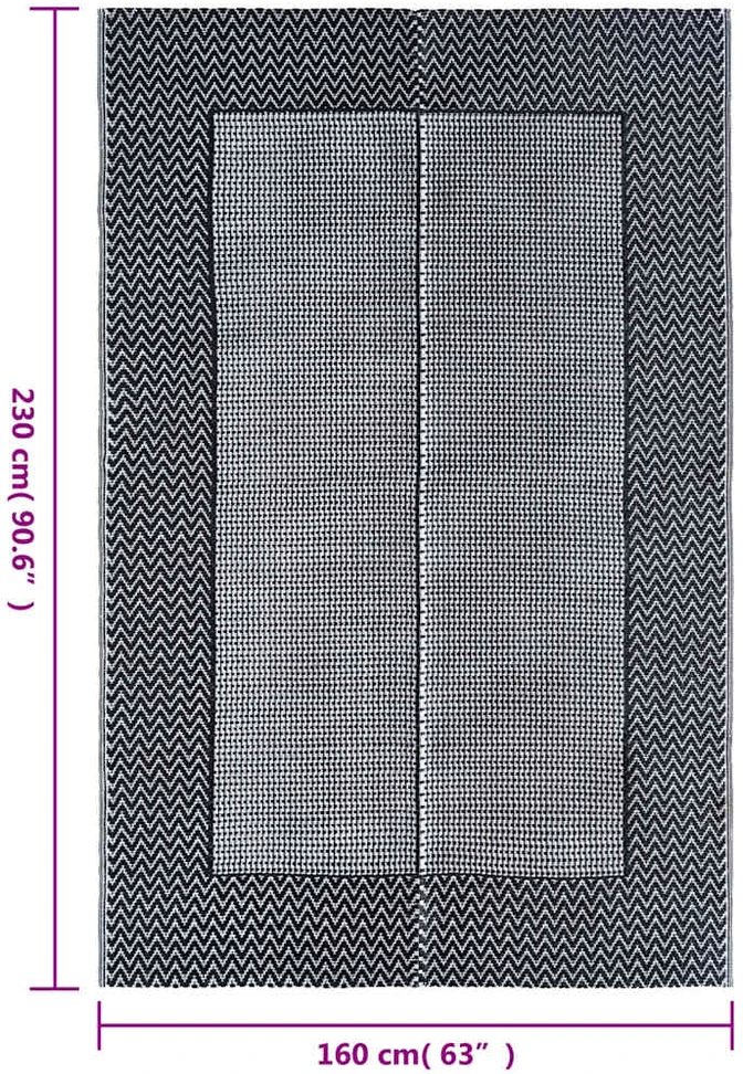 Lauko kilimas, pilkos spalvos, 160x230cm, PP
