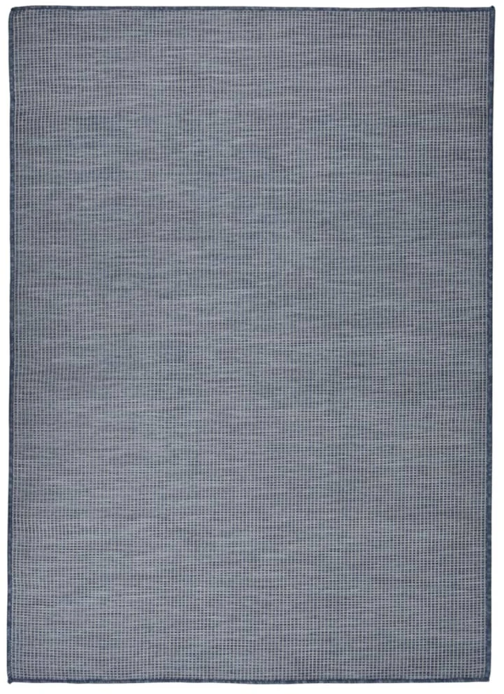 Lauko kilimėlis, mėlynos spalvos, 200x280cm, plokščio pynimo