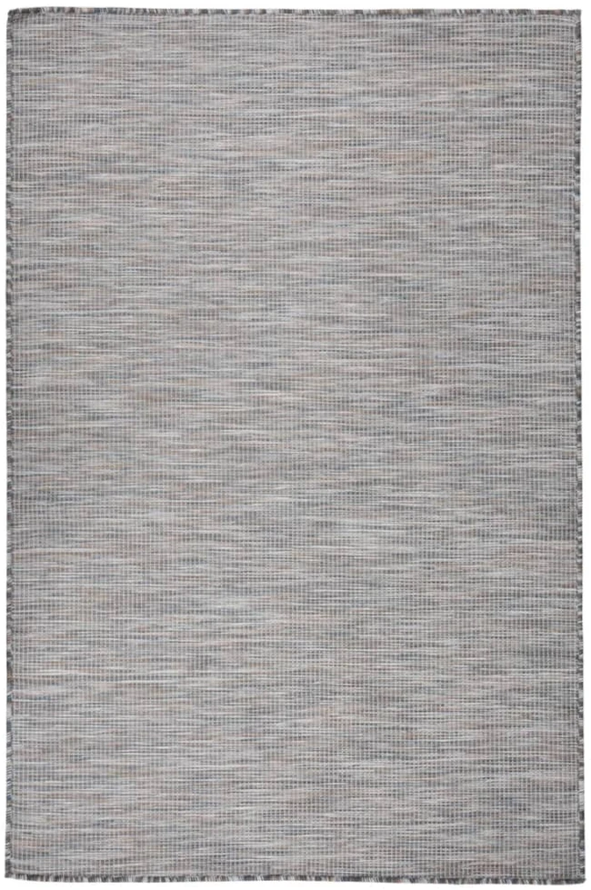Lauko kilimėlis, rudas ir mėlyna, 120x170cm, plokščio pynimo